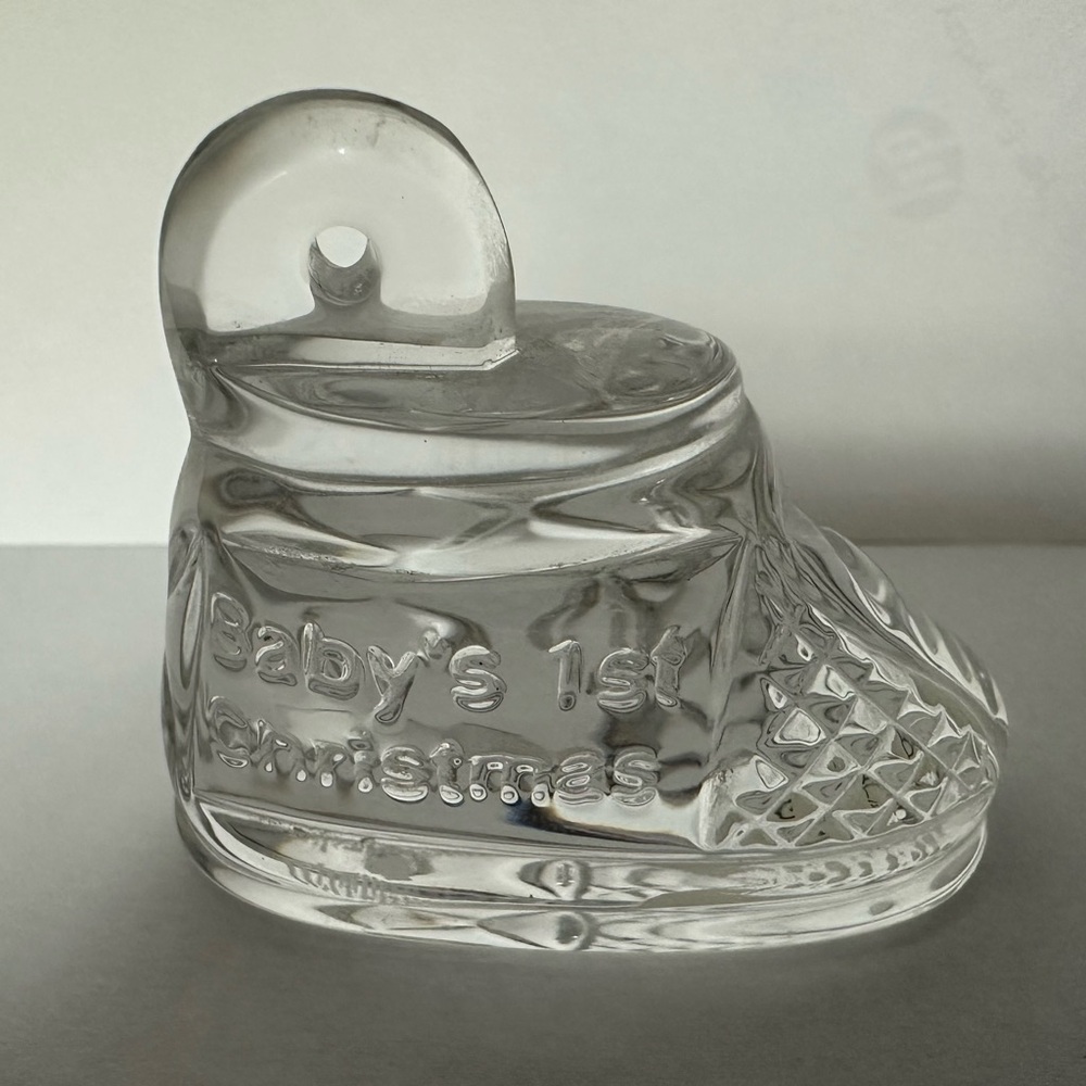 Waterford Crystal Made in Ireland Babies First Christmas Bootie